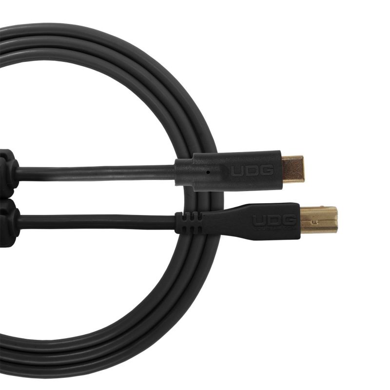 Аудиокабель UDG Ultimate Audio Cable USB 2.0 C-B Black Straight 1,5m (U96001BL)